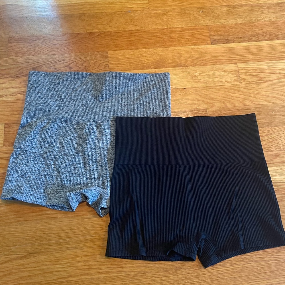 High waisted workout shorts